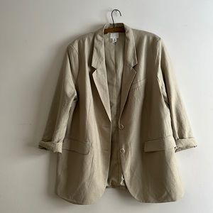 H&M Oversized Linen Blazer